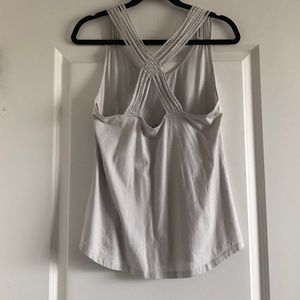 Gap Light Grey Crossed Tank Top
